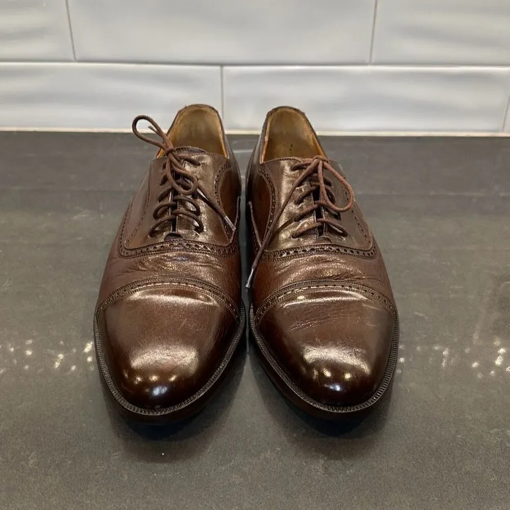 Mezlan Florence Leather Oxford Lace Dress Shoes